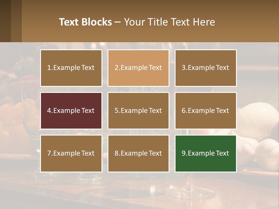 Decanter With Glasses PowerPoint Template