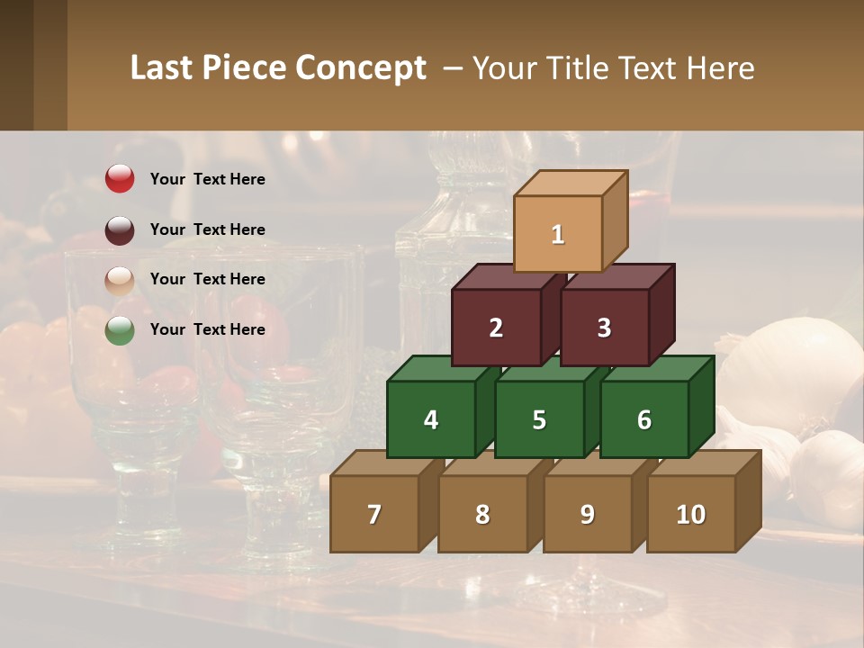 Decanter With Glasses PowerPoint Template