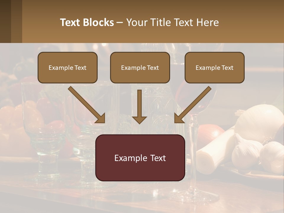 Decanter With Glasses PowerPoint Template