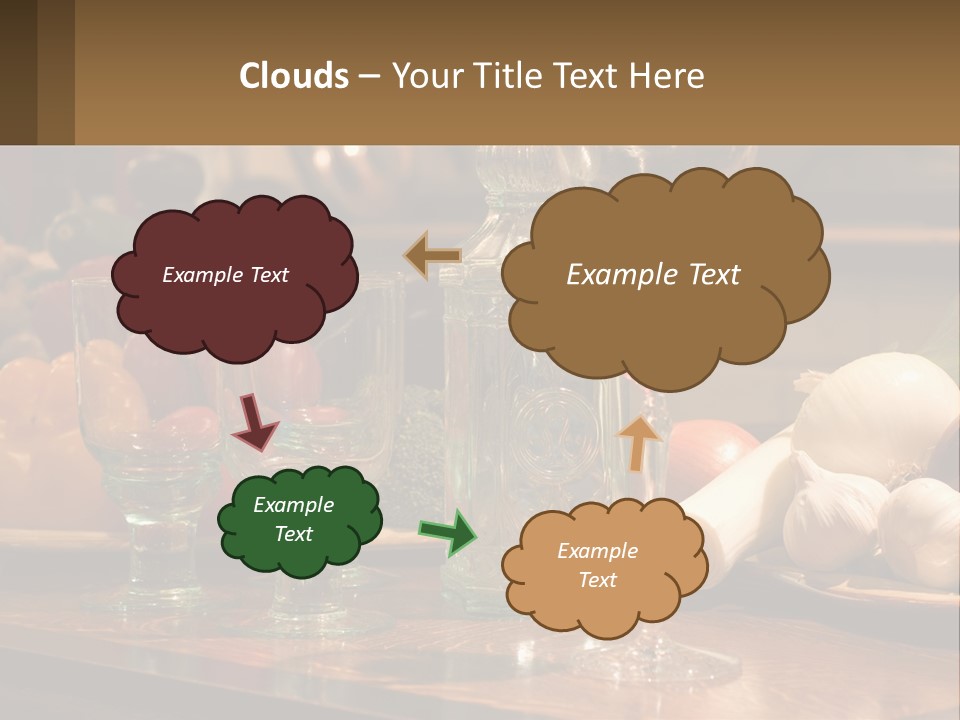 Decanter With Glasses PowerPoint Template