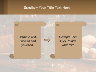 Decanter With Glasses PowerPoint Template