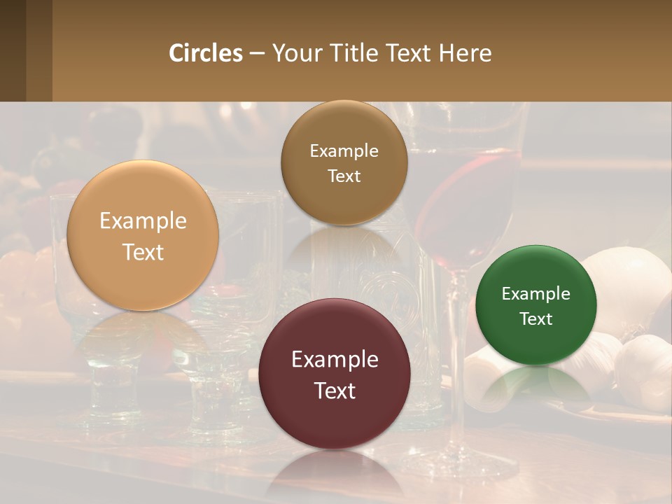 Decanter With Glasses PowerPoint Template