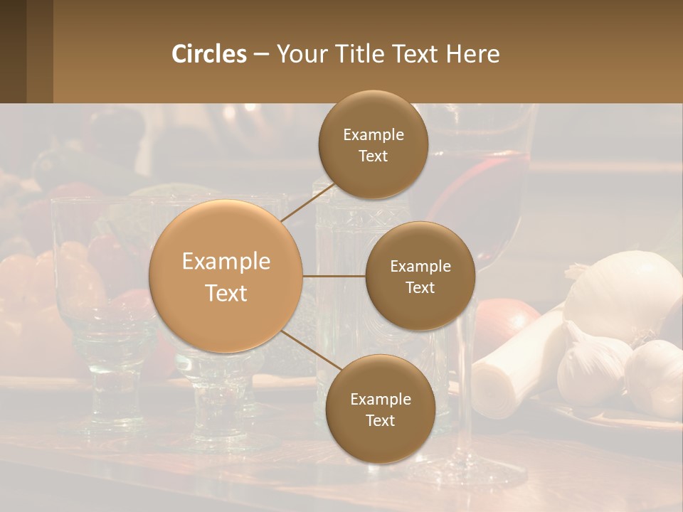 Decanter With Glasses PowerPoint Template