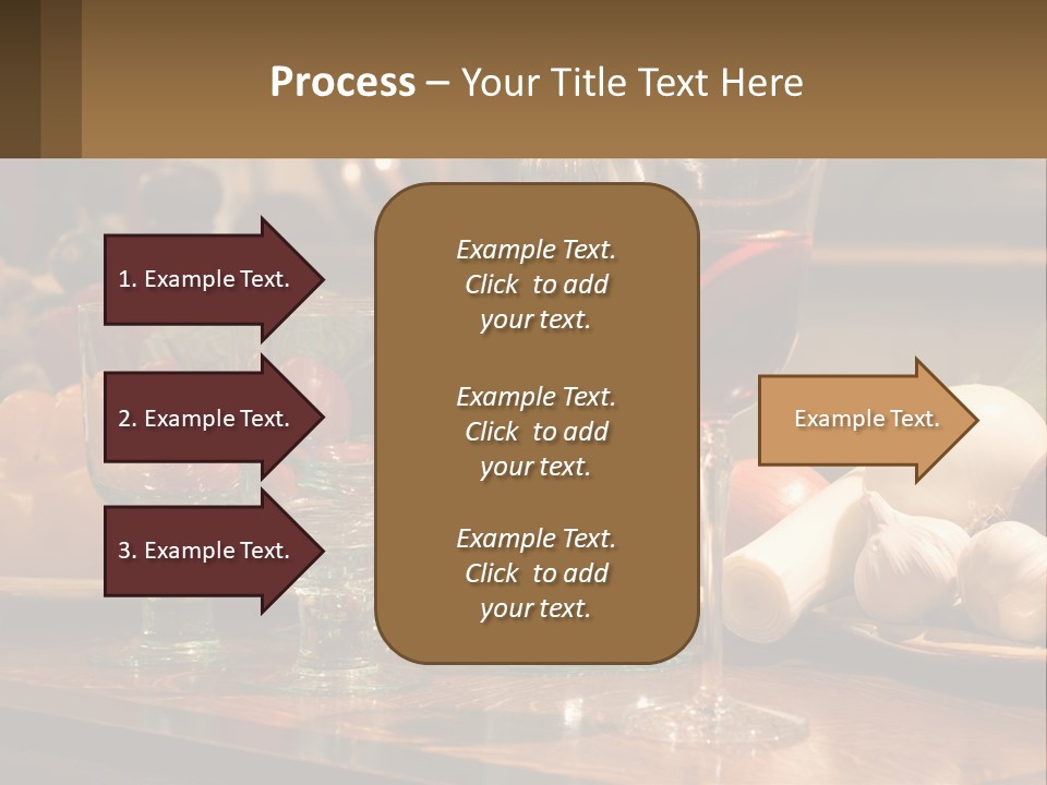 Decanter With Glasses PowerPoint Template