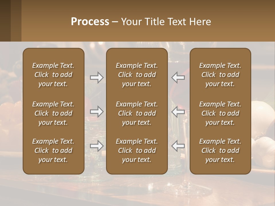 Decanter With Glasses PowerPoint Template
