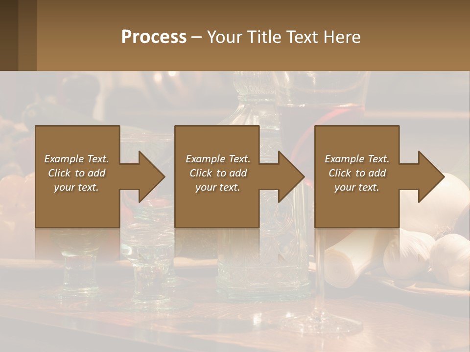 Decanter With Glasses PowerPoint Template