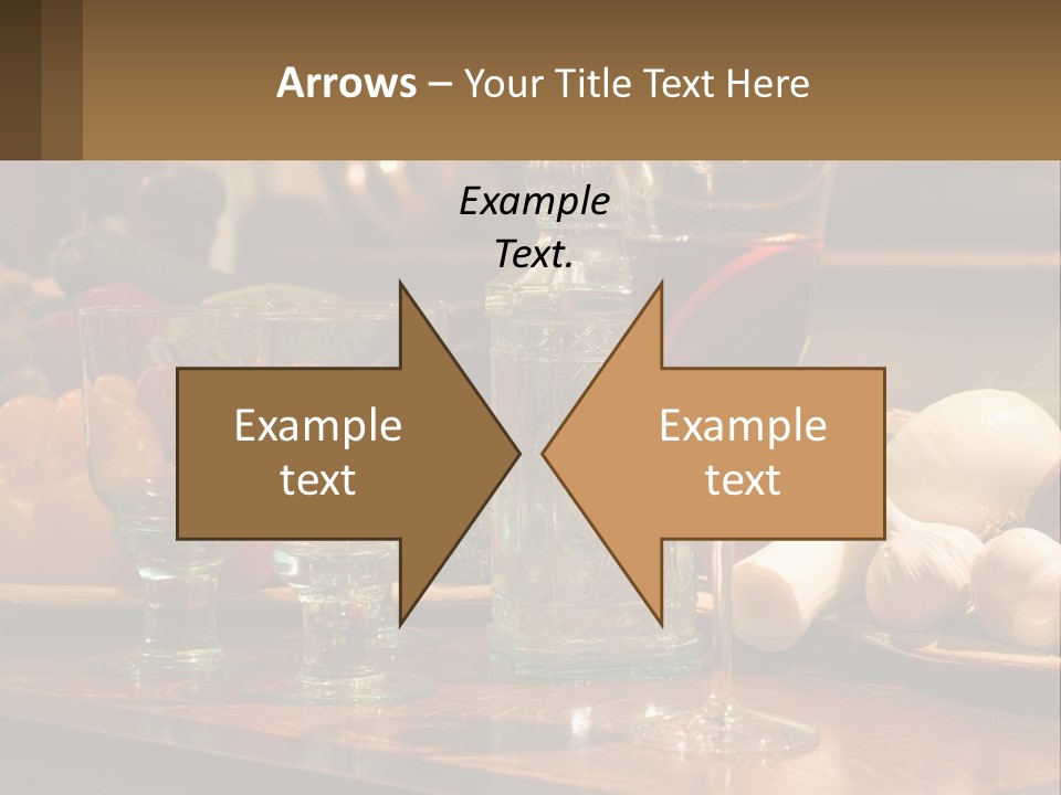 Decanter With Glasses PowerPoint Template