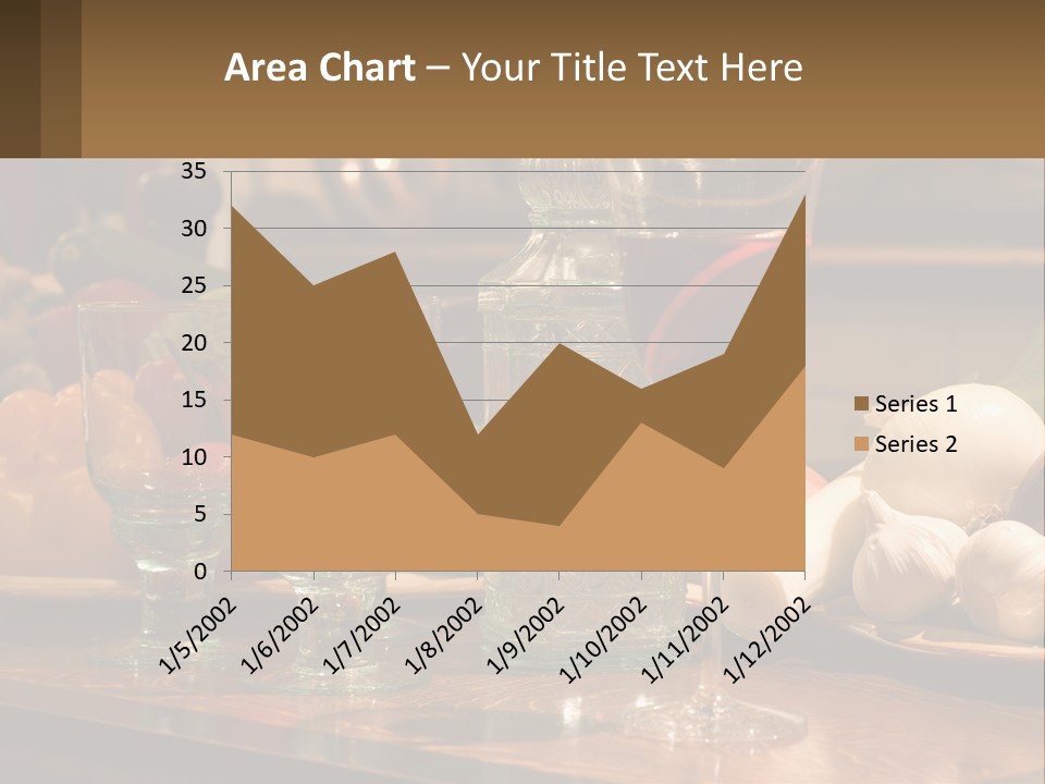Decanter With Glasses PowerPoint Template