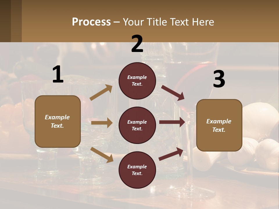 Decanter With Glasses PowerPoint Template