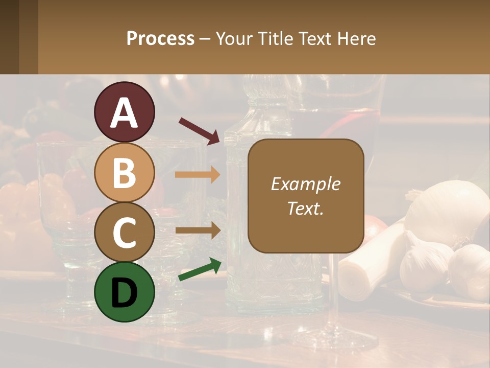 Decanter With Glasses PowerPoint Template