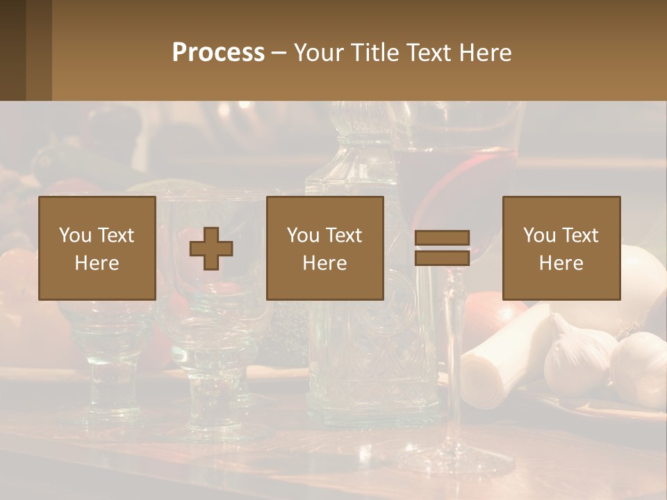 Decanter With Glasses PowerPoint Template