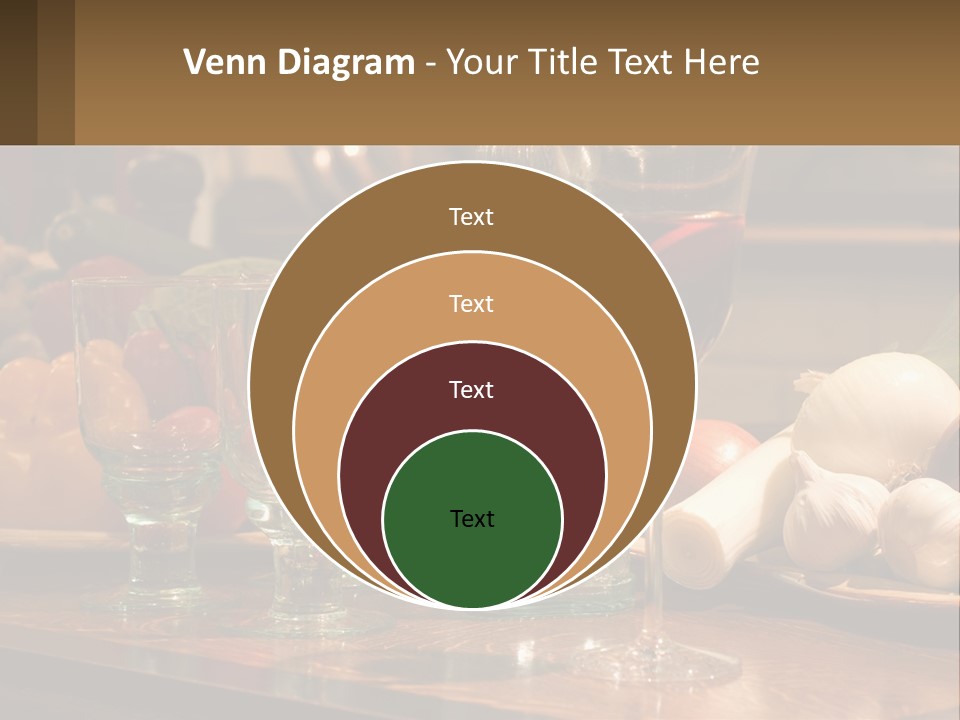 Decanter With Glasses PowerPoint Template