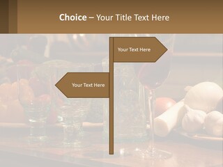 Decanter With Glasses PowerPoint Template
