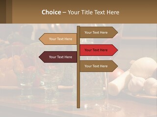 Decanter With Glasses PowerPoint Template
