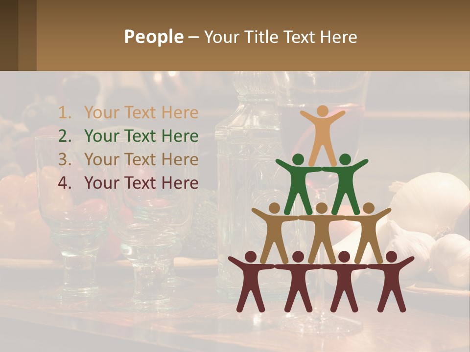 Decanter With Glasses PowerPoint Template