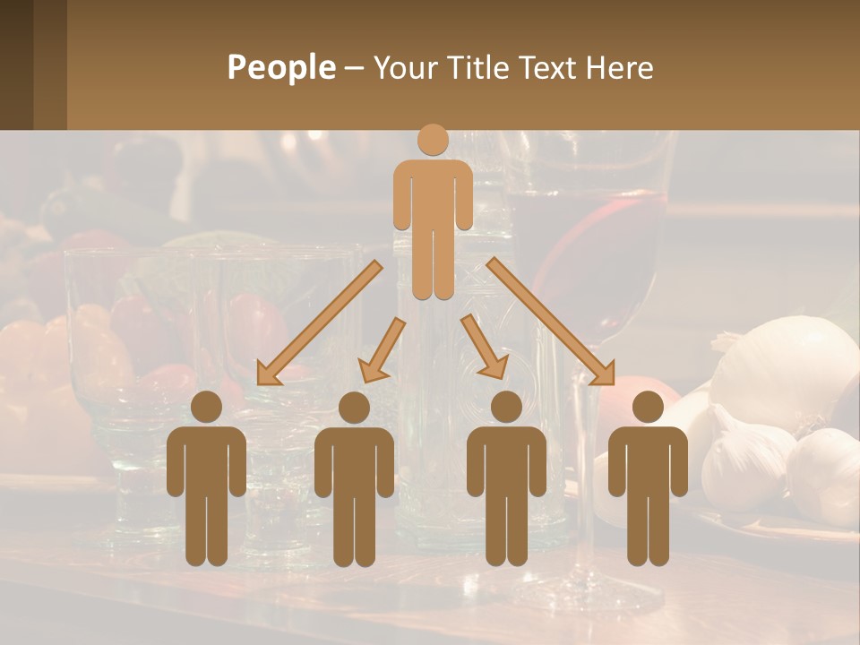 Decanter With Glasses PowerPoint Template