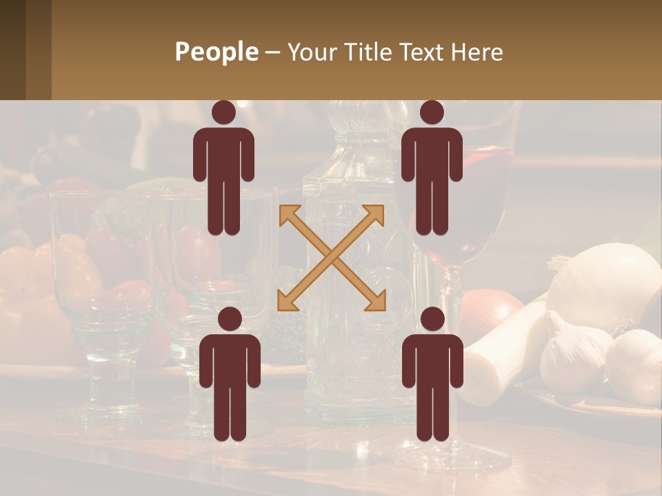 Decanter With Glasses PowerPoint Template