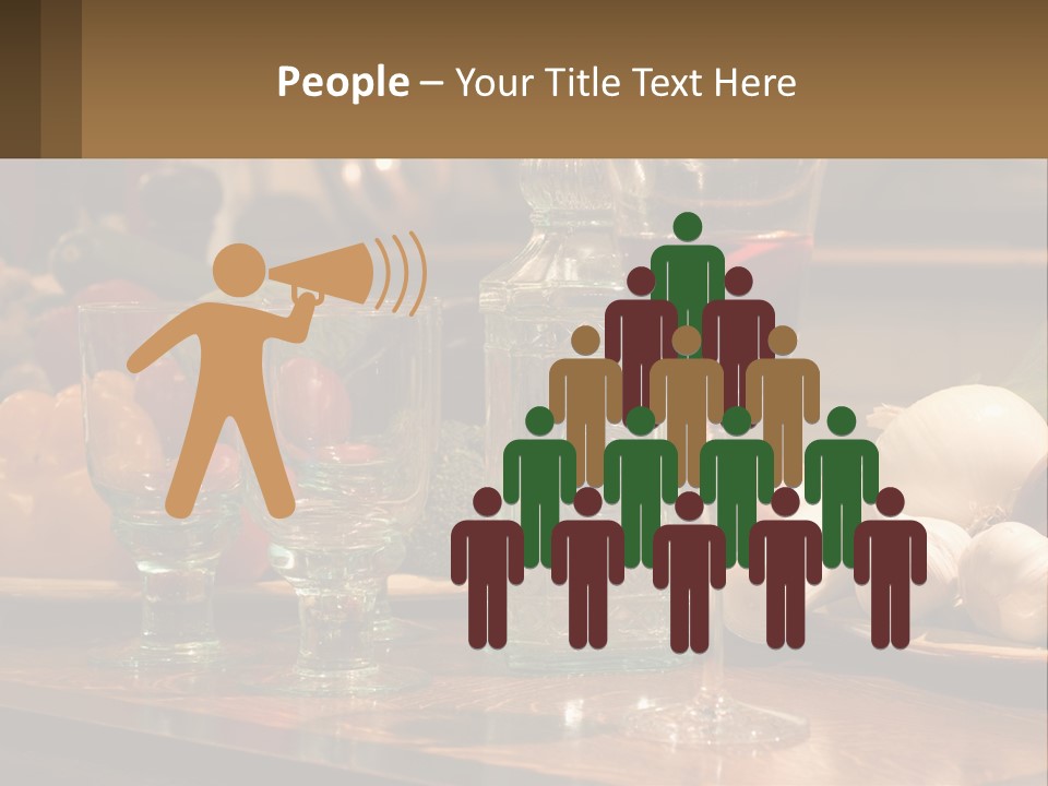 Decanter With Glasses PowerPoint Template