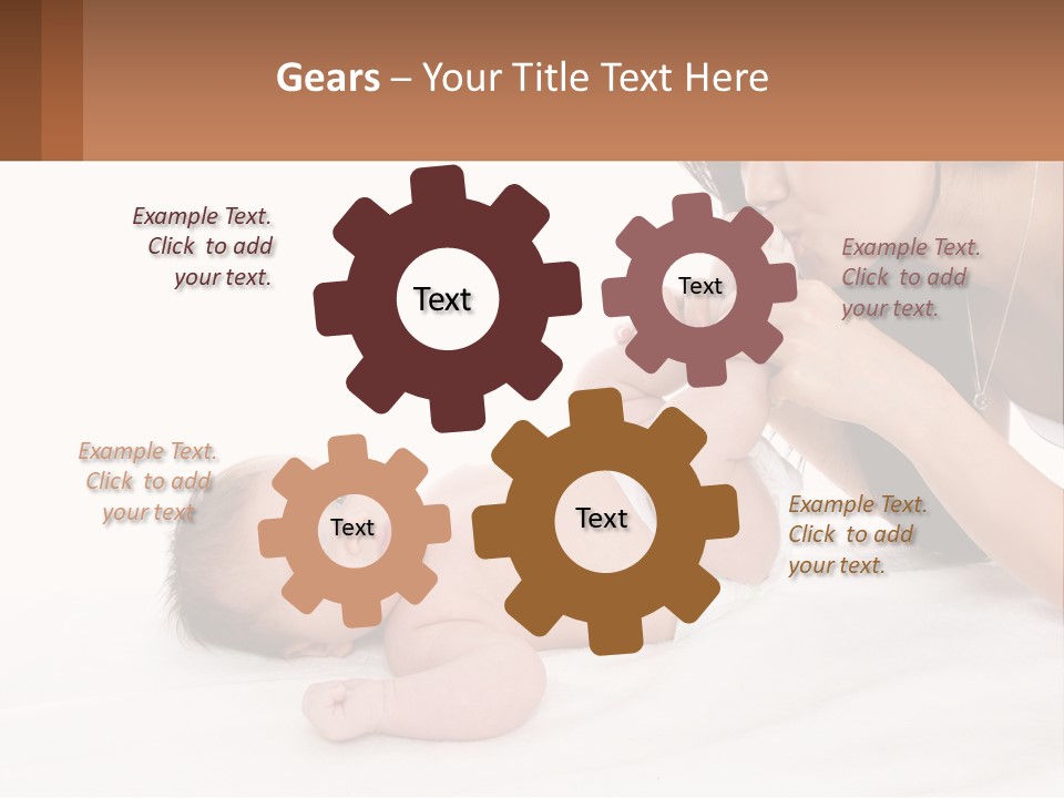 Mom With Baby 3 PowerPoint Template