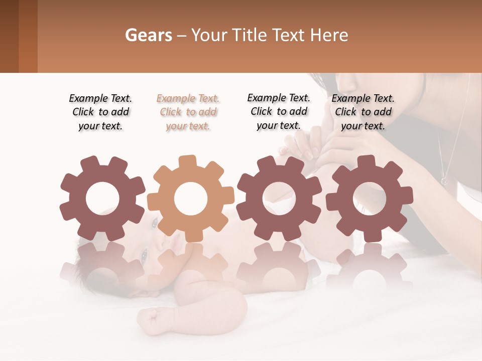 Mom With Baby 3 PowerPoint Template