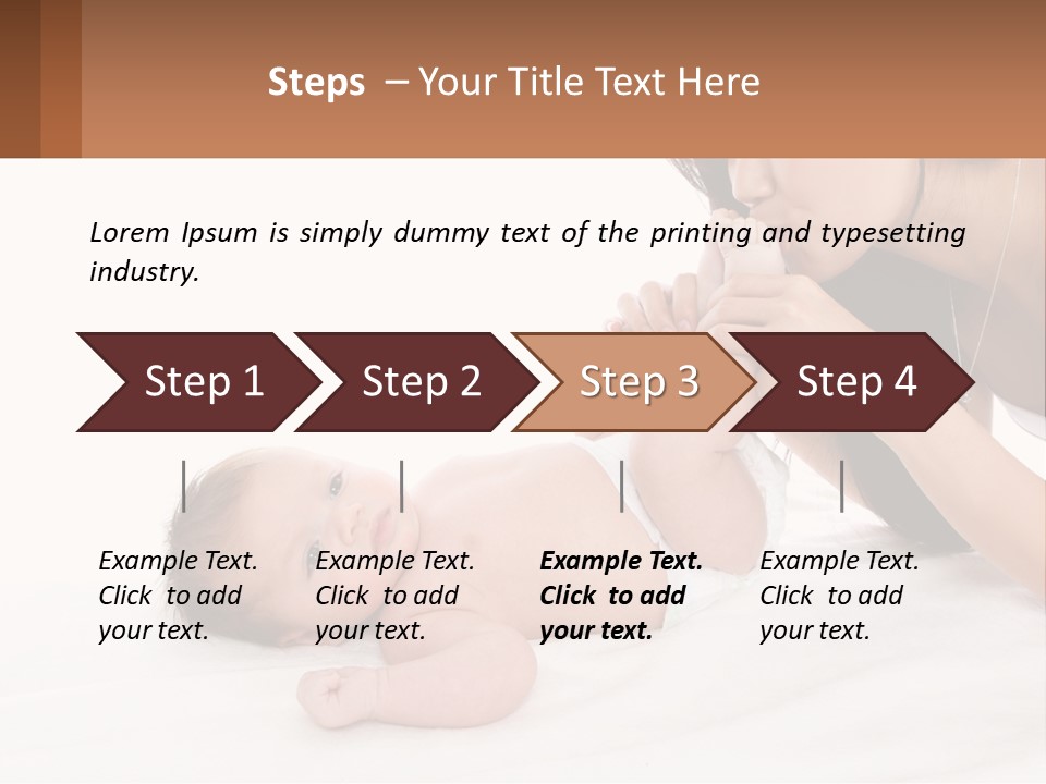 Mom With Baby 3 PowerPoint Template