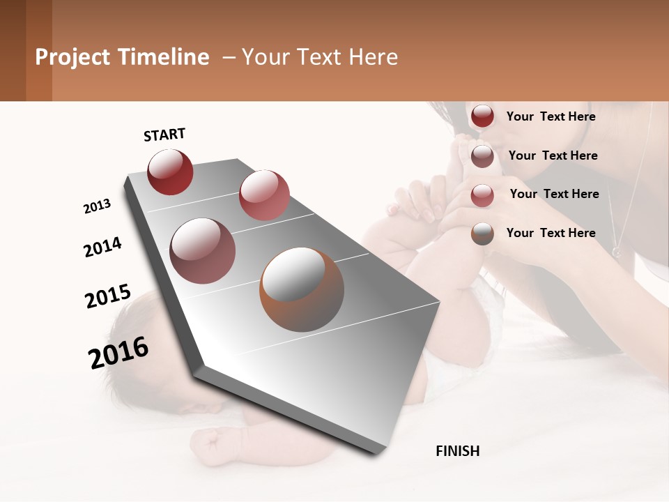 Mom With Baby 3 PowerPoint Template