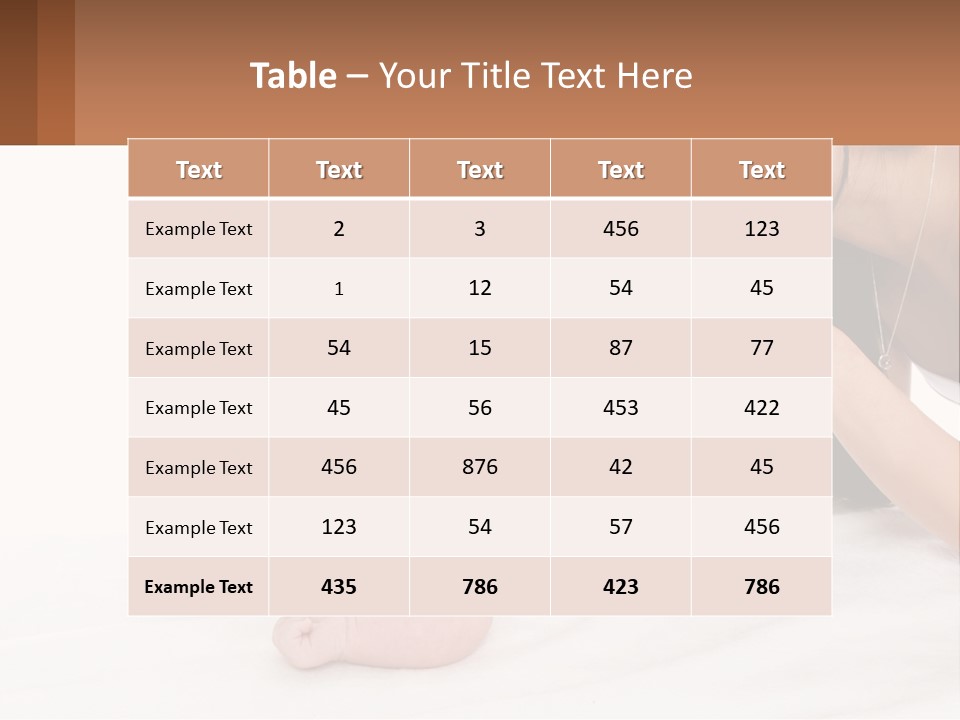 Mom With Baby 3 PowerPoint Template