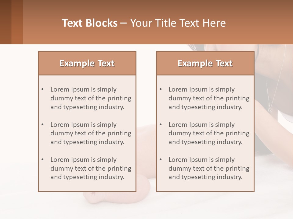 Mom With Baby 3 PowerPoint Template