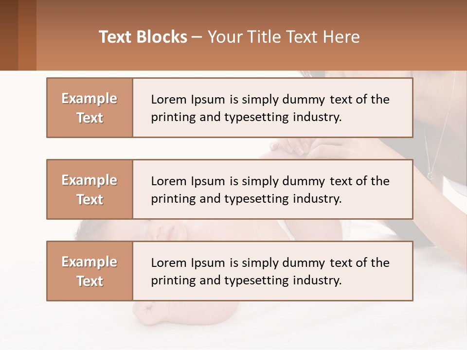 Mom With Baby 3 PowerPoint Template