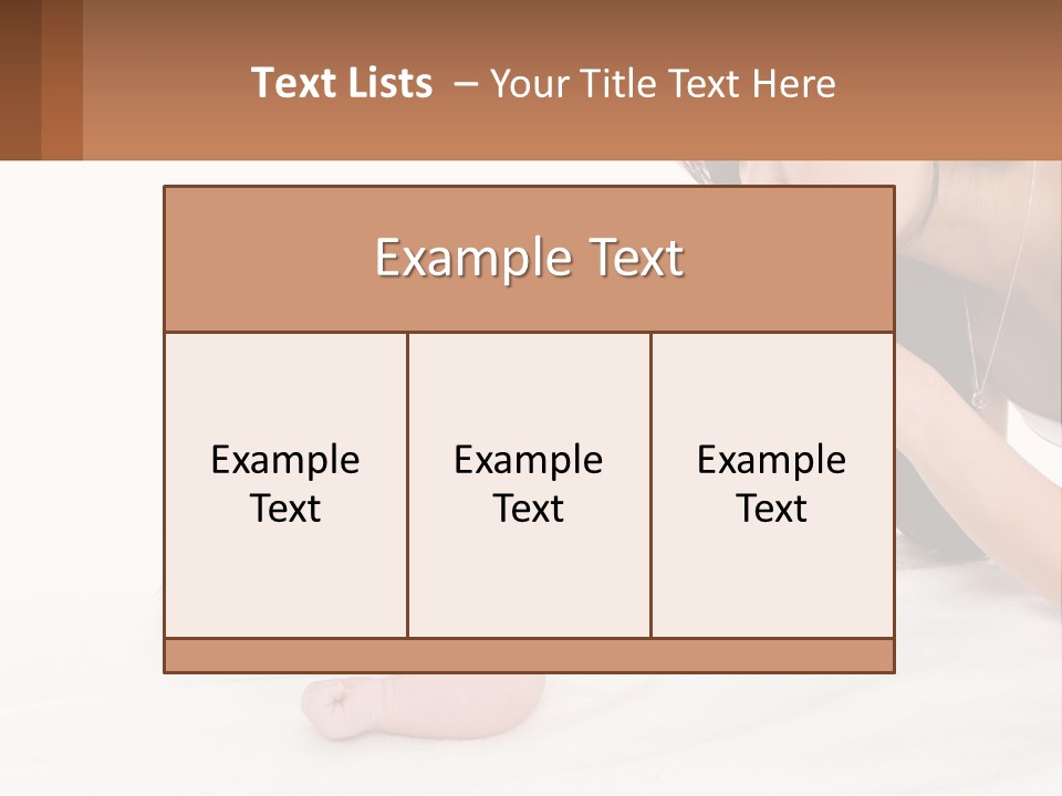 Mom With Baby 3 PowerPoint Template