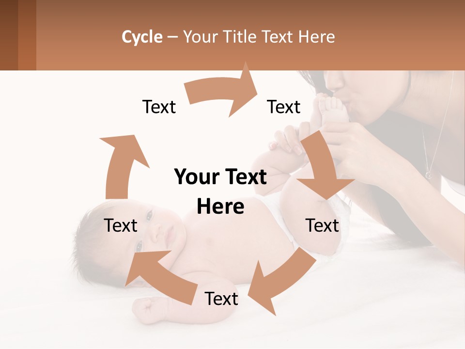 Mom With Baby 3 PowerPoint Template