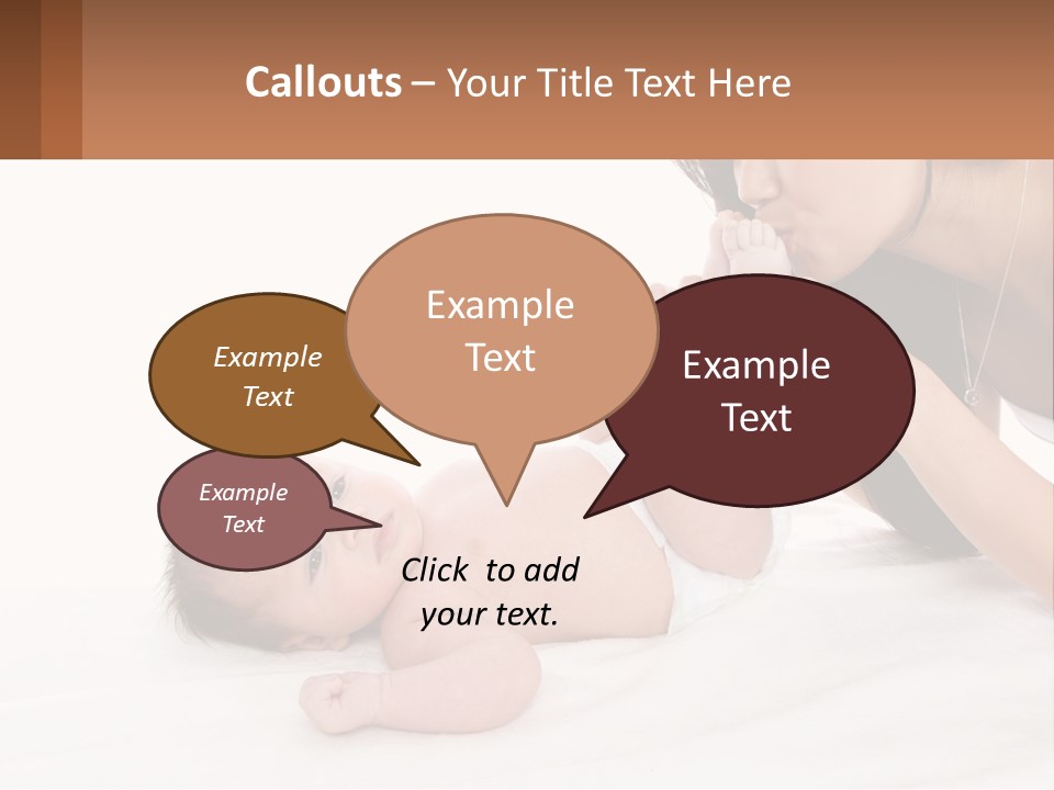 Mom With Baby 3 PowerPoint Template