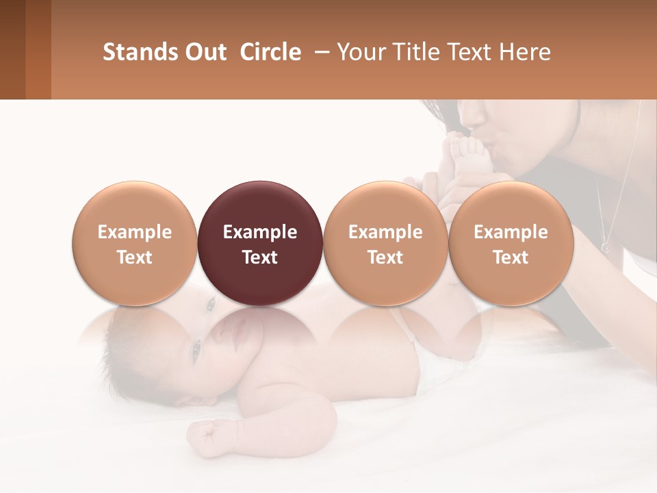 Mom With Baby 3 PowerPoint Template
