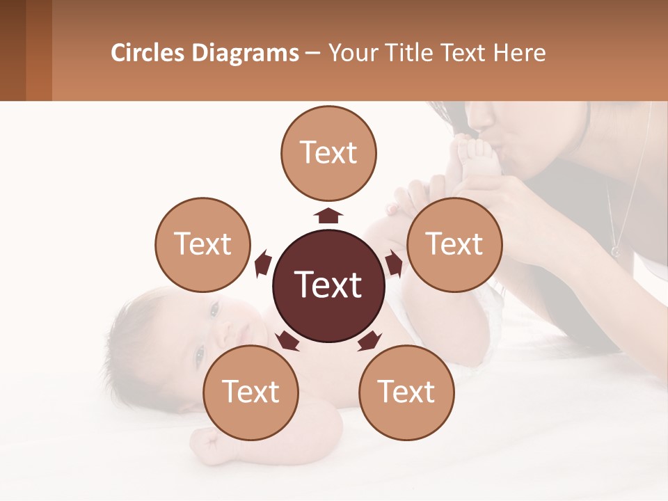 Mom With Baby 3 PowerPoint Template