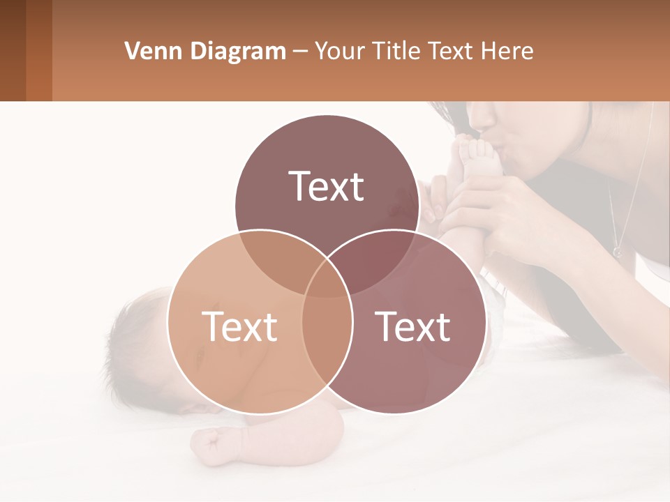 Mom With Baby 3 PowerPoint Template