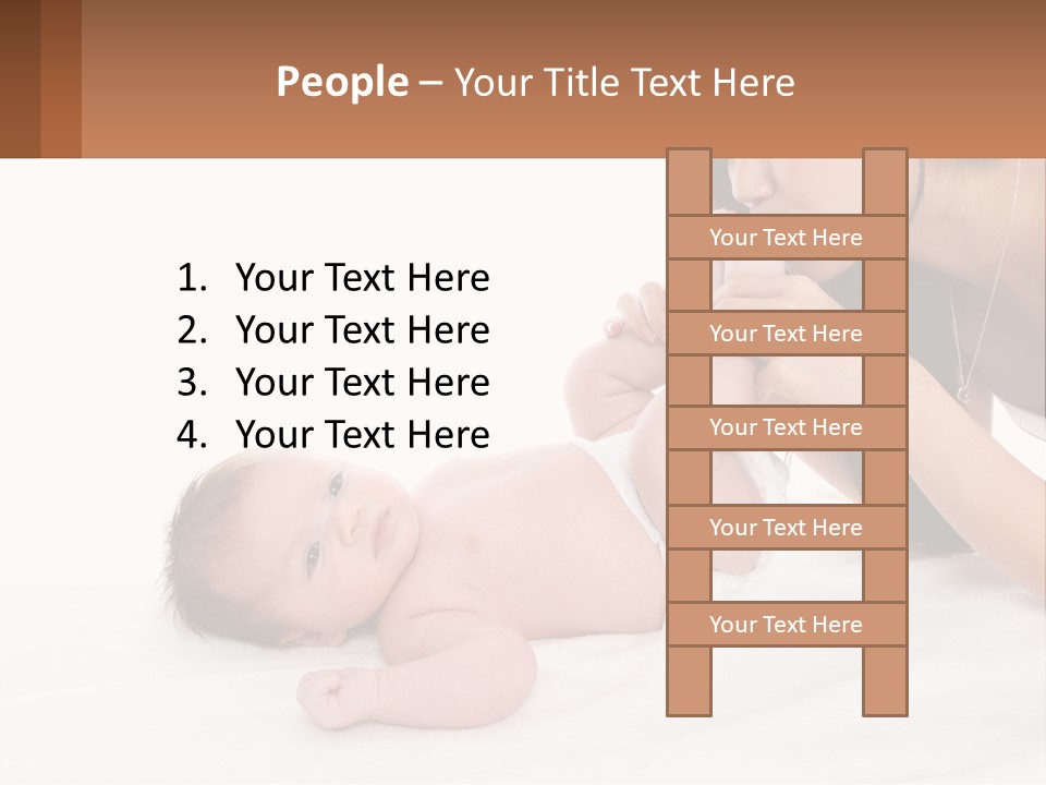 Mom With Baby 3 PowerPoint Template