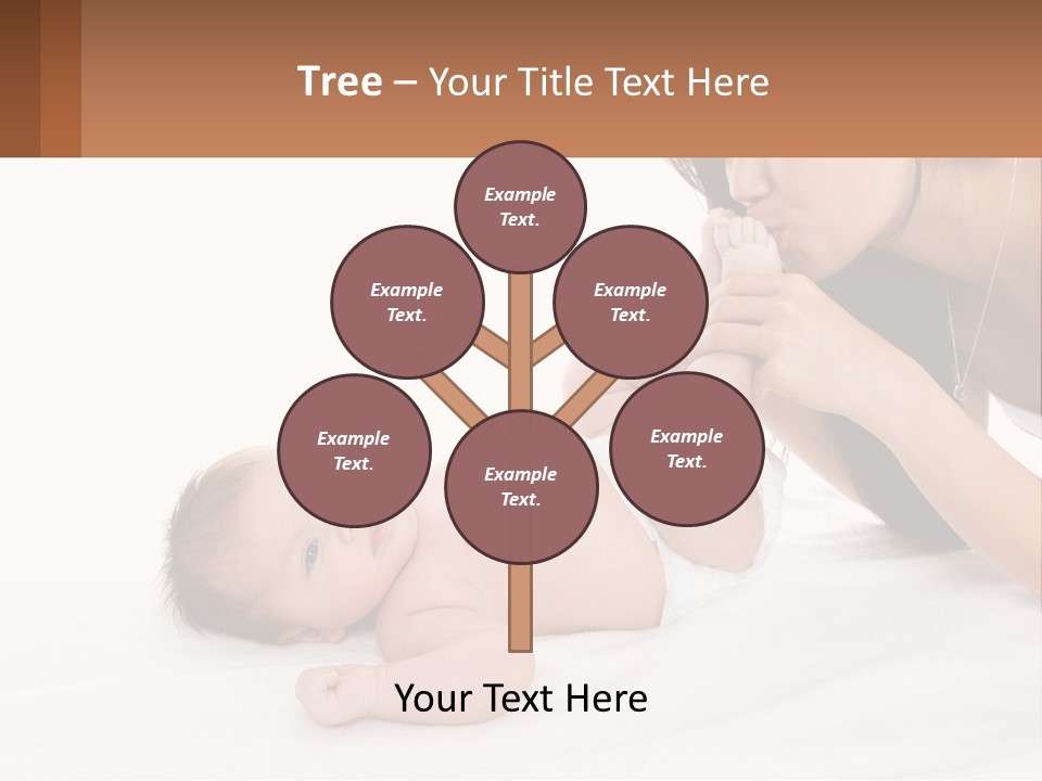 Mom With Baby 3 PowerPoint Template