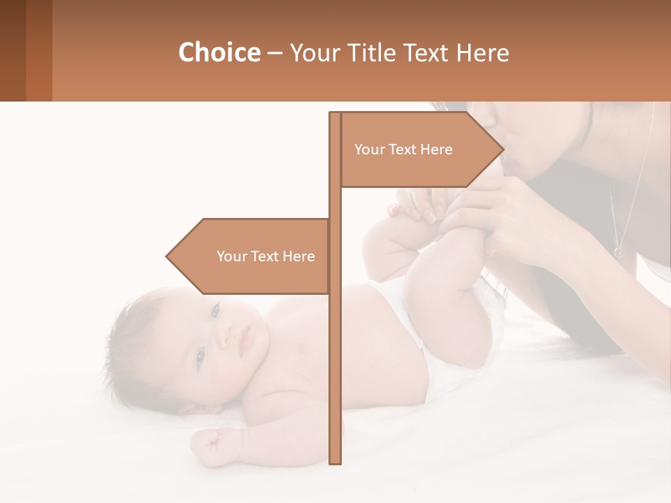 Mom With Baby 3 PowerPoint Template