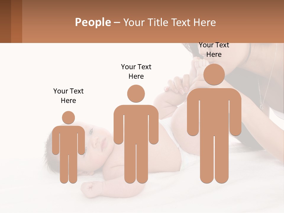 Mom With Baby 3 PowerPoint Template