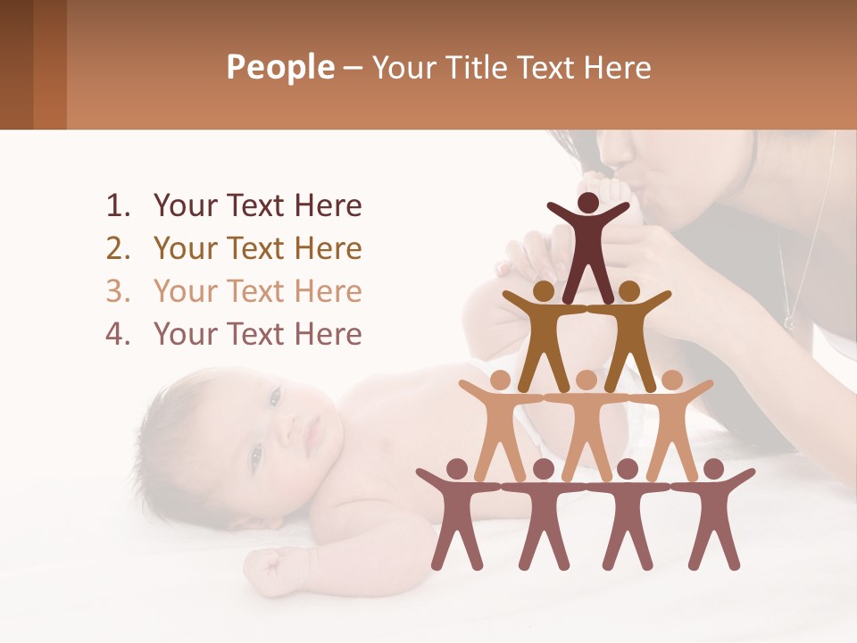 Mom With Baby 3 PowerPoint Template