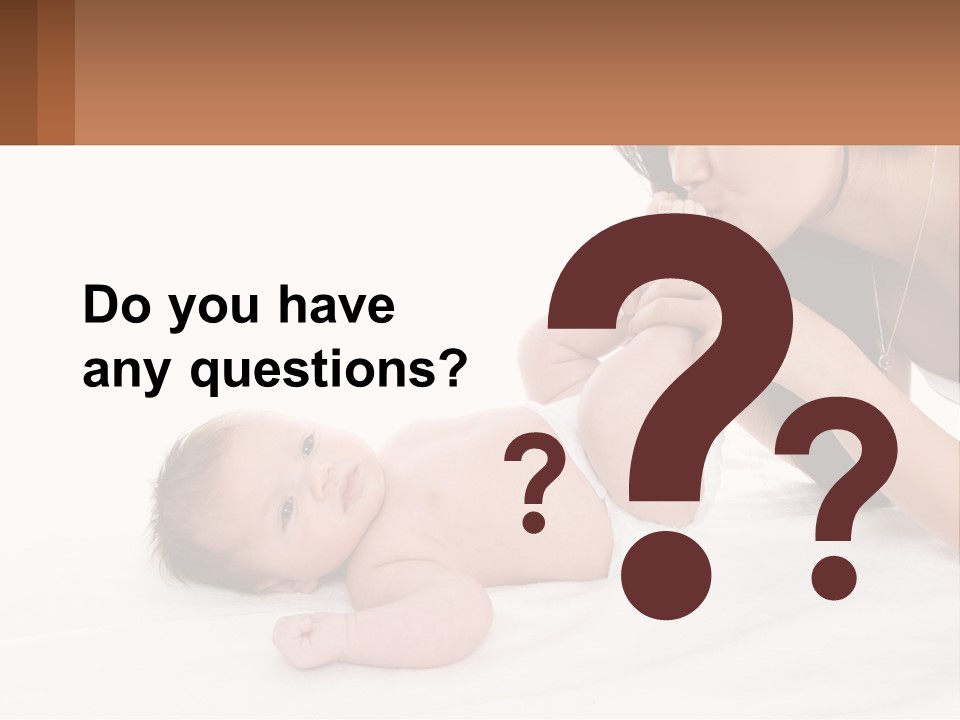 Mom With Baby 3 PowerPoint Template