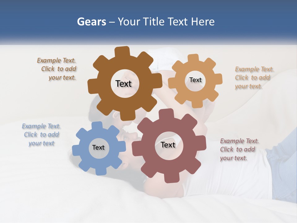 Mom With Baby 2 PowerPoint Template