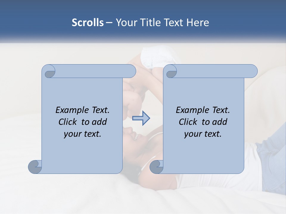 Mom With Baby 2 PowerPoint Template