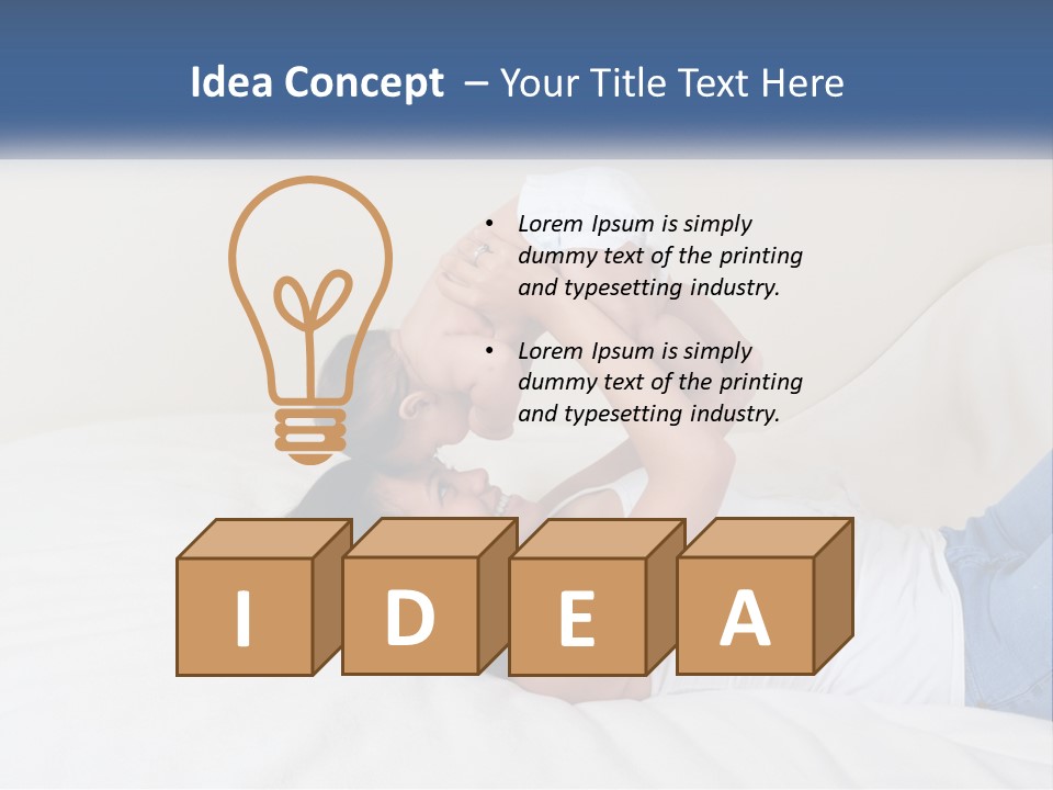 Mom With Baby 2 PowerPoint Template