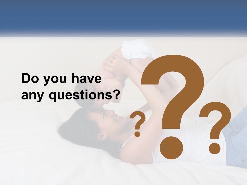 Mom With Baby 2 PowerPoint Template