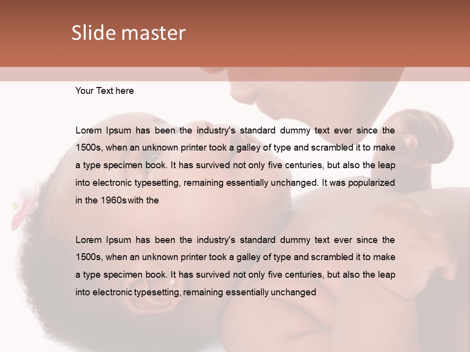 Mom With Baby PowerPoint Template