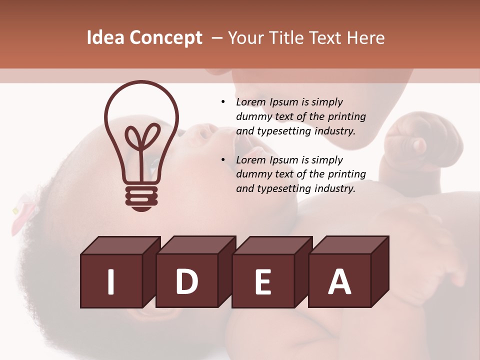 Mom With Baby PowerPoint Template