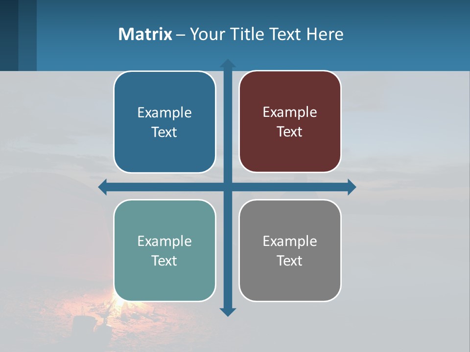 Tent By The Sea PowerPoint Template