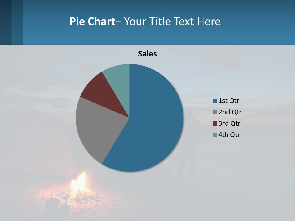 Tent By The Sea PowerPoint Template