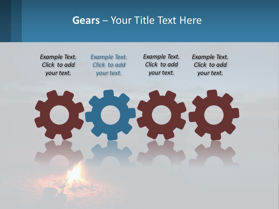 Tent By The Sea PowerPoint Template